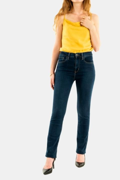 Levi's® 724™ HIGH RISE STRAIGHT - Straight leg jeans - bogota  sass/dark-blue denim 