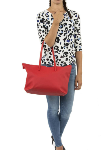 Sacs à main lacoste nf1888po 883 high risk red