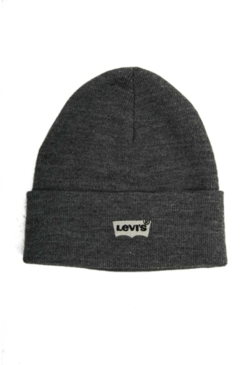 Bonnets levi's® 225984 batwing embroidered slouchy beanie 55 regular grey
