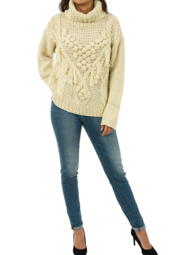 pull hiver bsb 042-260034 ecru