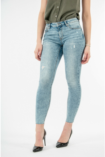 jeans Veromoda lydia lr skinny dest raw light blue denim