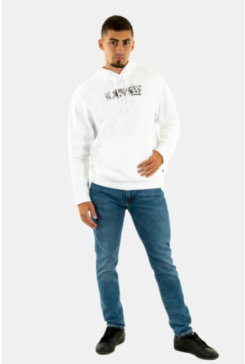 sweat levi's® t2 relaxed graphic po blanc