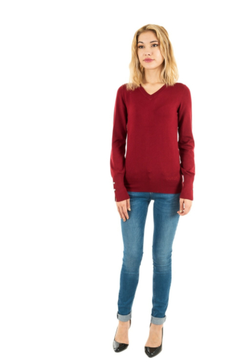 pull léger guess jeans gena vn g5b7 beet juice red