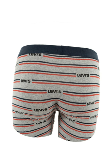calecons et slips levi's® organic cotton sprtswr aop boxer brief 001 navy / grey