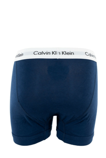 Calecons et slips calvin klein jeans 3p trunk 001 i03 white/red ginger/pyro blue