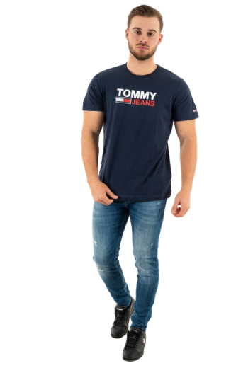 tee shirt tommy jeans dm0dm15379 c87 twilight navy