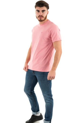tee shirt barbour garment dyed pi15 pink salt