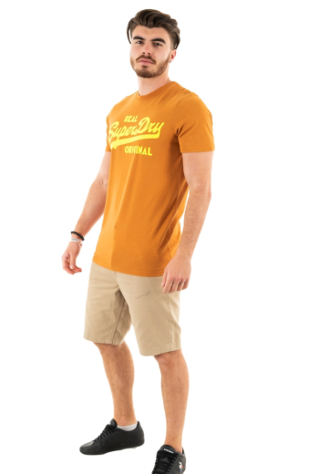 tee shirt superdry vintage vl neon 8il sudan brown