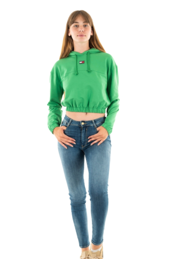 sweat tommy jeans elasticated ly3 coastal green