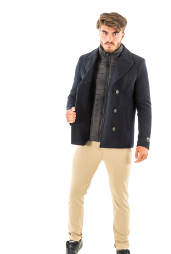 manteaux superdry 2 in 1 wool pea 98t eclipse navy