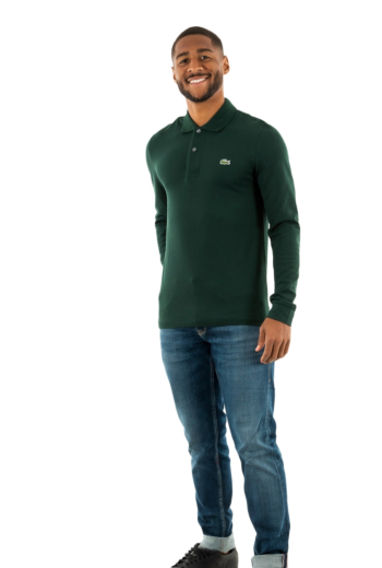 Polos manches longues lacoste l1312 yzp sinople