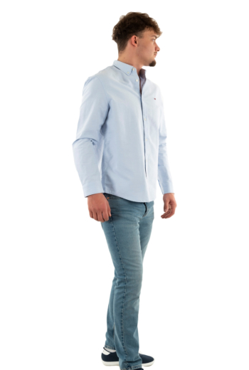 Chemise tommy jeans entry reg oxford c3s moderate blue