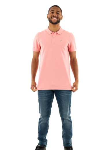 Polos tommy jeans slim placket tic tickled pink
