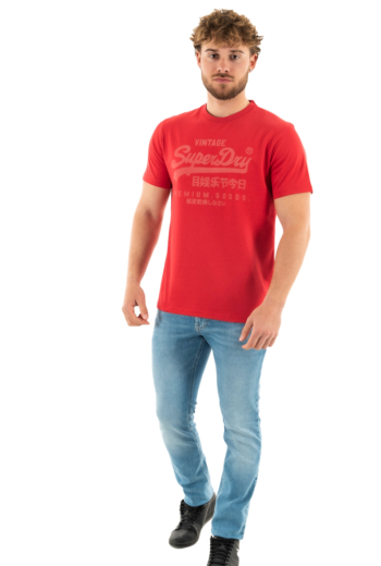 Tee shirt superdry classic vl heritage 9qz ferra red marl