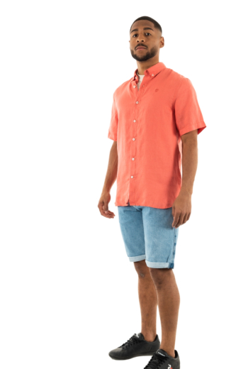 Chemise manches courtes timberland mill brook ei41 burnt sienna-app