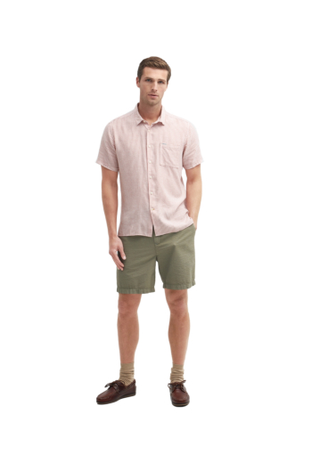 Chemise manches courtes barbour deerpark summer pi55 pink clay