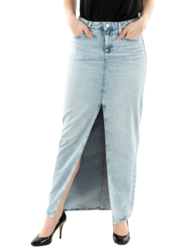 Jupe calvin klein jeans maxi 1aa denim light