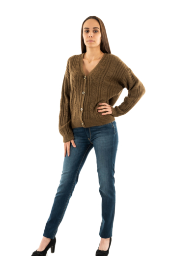 Gilets cardigans lola espeleta gi602w24 158 bronze