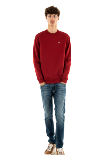 Sweat tommy jeans reg s flag crew xit regatta red