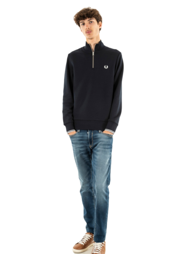 Pull hiver fred perry half zip 608 navy