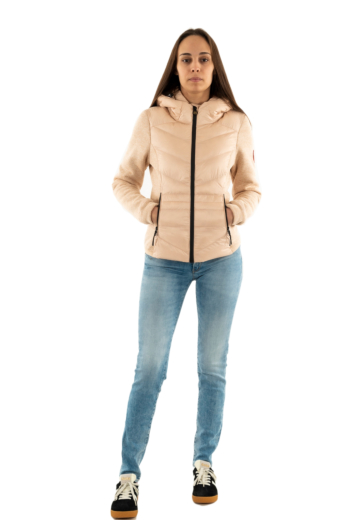 Gilets sans manche superdry hooded storm knit hybrid 2wv frappe beige