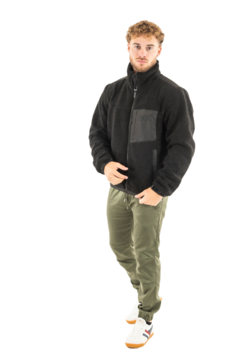 Blousons et vestes superdry relaxed fleece 02a black