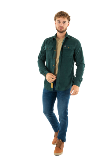 Chemise superdry trailsman cord gci pine green