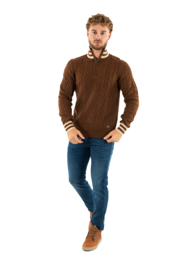 Pull hiver yes zee m848 ha00 0209 marrone