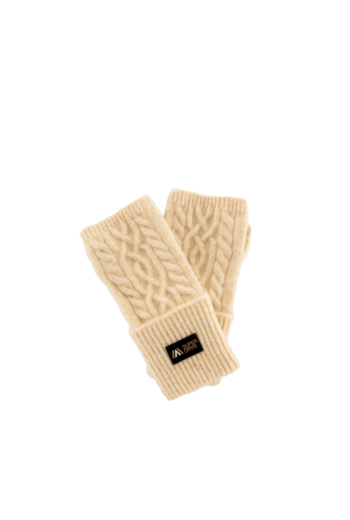 Gants superdry cable luxe 9vi oatmeal white