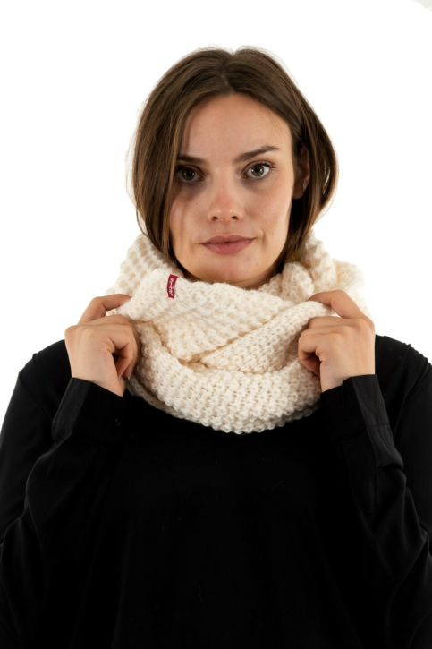 Levi's® - classic knit infinity - echarpe blanc - Jeanstation.fr