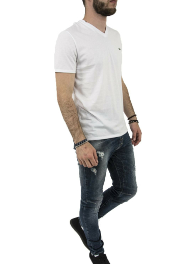 Tee shirt lacoste th6710 001 blanc