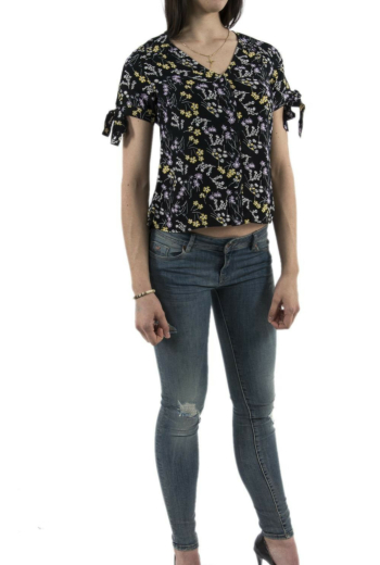 tee shirt Veromoda 10211833 lotus noir