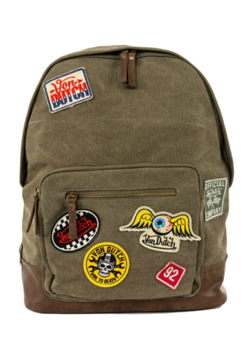 Sacs à dos von dutch cartoon kaki