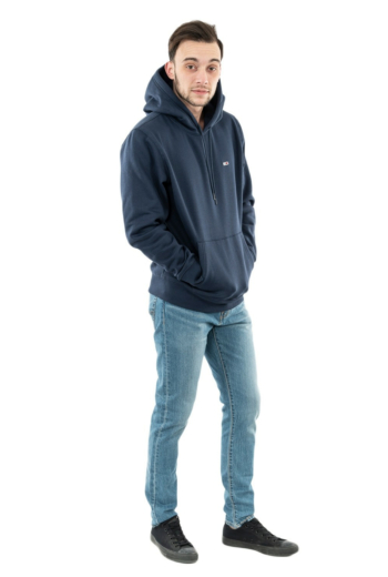 Sweat tommy jeans regular fleece c87 twilight navy