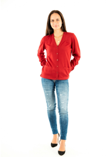 gilets cardigans ellemme italia 2256 rouge