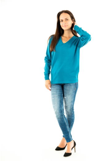 pull hiver ellemme italia 4918 bleu