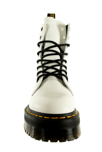 Bottines dr martens jadon white polished smooth