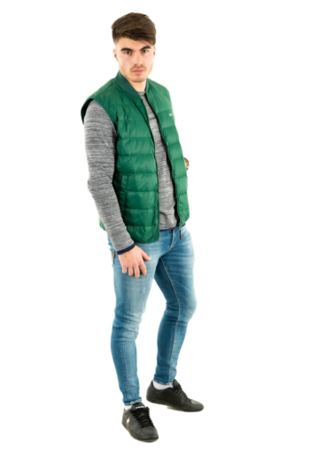 gilets ss manche tommy jeans dm0dm10964 vert