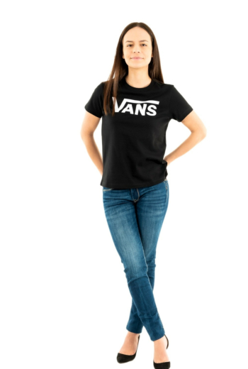 tee shirt vans flying v crew blk1 black