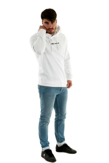 sweat tommy jeans dm0dm11632 blanc