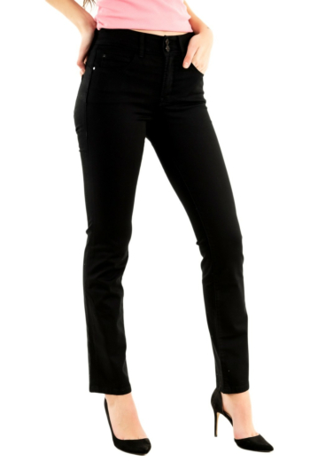 Pantalons salsa secret slim true black, 0000