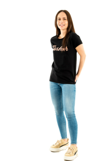 tee shirt barbour rebecca bk11 black