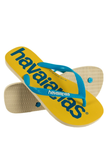 tongs havaianas top logomania 0121 beige