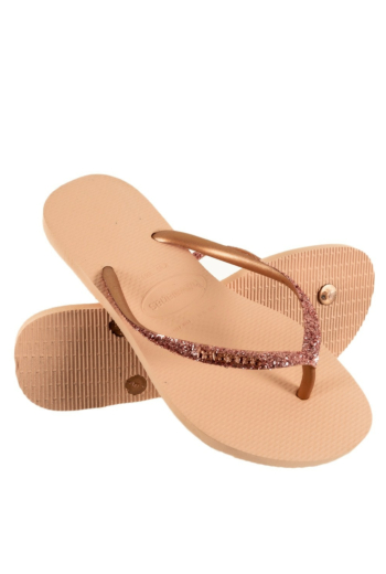 tongs havaianas slim glitter ii 3606 ballet rose