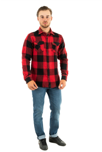 chemise redskins eddie milenio red/black