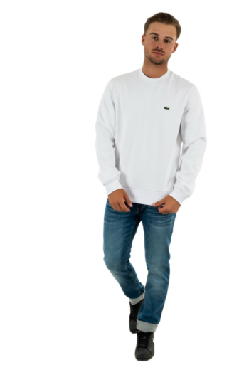 Sweat lacoste sh9608 001 blanc