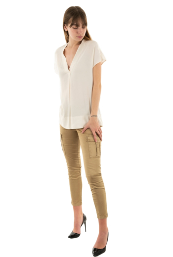 tee shirt lauren vidal te2072 creme