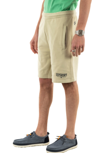 shorts bermudas superdry code core sport 8pv pelican beige