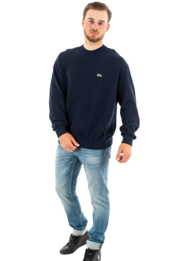 pull léger lacoste ah6882 423 marine/marine