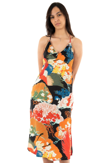 robe superdry vintage midi halter slip 8xy kam multi